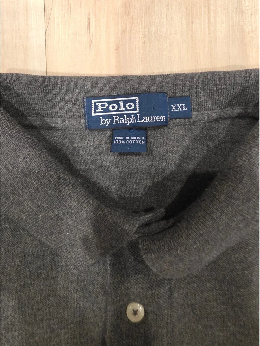 Polo Ralph Lauren Men's Gray Cotton Polo Shirt XXL [COPY]